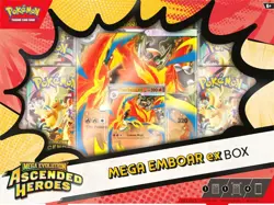Pokemon TCG Mega Emboar EX 🔥 Box Ascended Heroes New Sealed 4 Packs Promo - Image 4