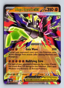 Mega Zygarde ex 047/088 Double Rare Perfect Order Pokemon NM/M - Image 1