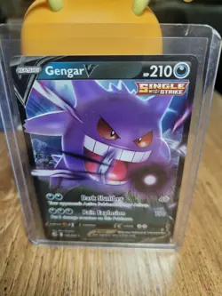 Pokemon Gengar v TCG Swsh08: Fusion Strike Holo Ultra Rare 156/264 - Image 1