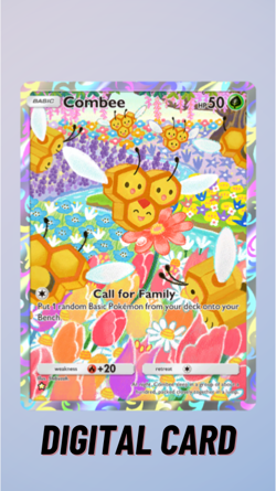 Combee Full Art Space-Time Smackdown Pokemon TCG Pocket Trade 1 Star ⭐ (English) - Image 1