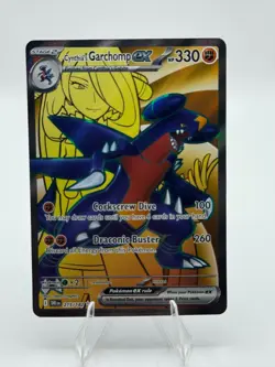 2025 Pokemon Destined Rivals Cynthia's Garchomp ex #215/182 - Image 1