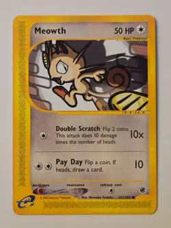 Pokemon Meowth 121/165 - Expedition - Image 1