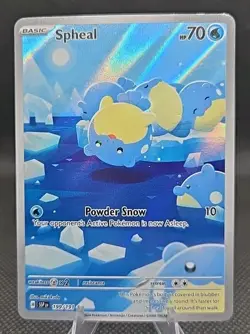 Pokemon Surging Sparks Spheal Full Art Illustration Rare Holo #199/191 - Image 1