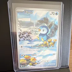 Pokemon TCG Piplup 098/094 Prismatic Evolutions Holo Illustration Rare English - Image 3