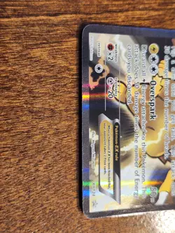 Pikachu EX XY124 XY Holo Pokemon moderately played condition - Image 3