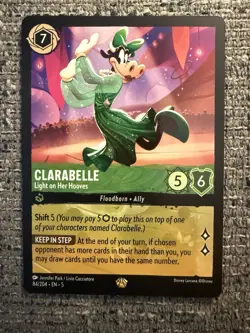 Disney Lorcana CLARABELLE Light On Her Hooves Legendary 84/204 Shimmering Skies - Image 1