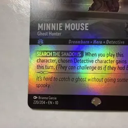 2025 Disney Lorcana | Minnie Mouse Ghost Hunter Epic | Whispers in the Well Holo - Image 5