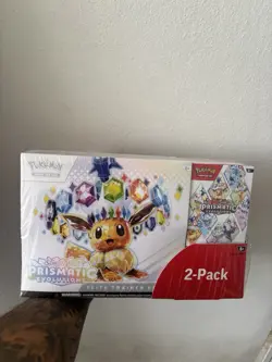 Pokemon TCG Prismatic Evolutions ETB with Booster Bundle Costco 2-Pack - Sealed - Image 2