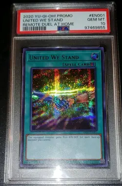 YU-GI-OH! SBPR PSA 10 United We Stand Sweepstakes Prize Card - Image 1