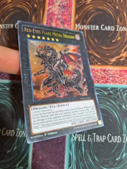 Yu-Gi-Oh! TCG Red-Eyes Flare Metal Dragon LDK2-ENJ41 Ultra Rare 1st Edition NM - Image 2