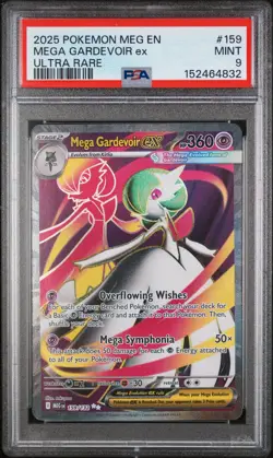 2025 POKEMON MEG EN-MEGA EVOLUTION ULTRA RARE #159 MEGA GARDEVOIR EX PSA 9 - Image 1