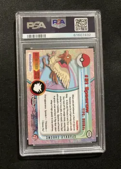 2000 Topps Chrome Sparkle Pokemon T.V. Spearow #21 PSA 5 - Image 2