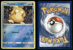 Psyduck 11 DAMAGED Hidden Fates 68 Pokemon Reverse Holo - Image 1