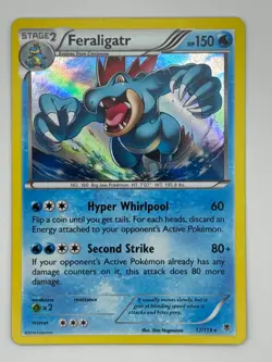 Feraligatr 17/119 Holo NM/M R Phantom Forces Pokemon - Image 1
