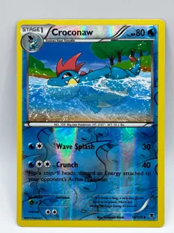 Croconaw 16/119 NM/M UC Phantom Forces Pokemon Reverse Holo - Image 1