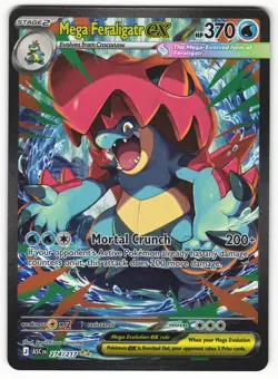 Pokemon Mega Feraligatr EX 274/217 ASC Holo Mega Evolution - Image 1