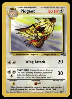 POKEMON PIDGEOT JUNGLE 24/64 UNLIMITED R MP - Image 1