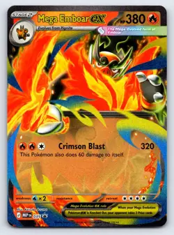Mega Emboar ex 035 Holo Promo ME: Mega Evolution Promo Pokemon Near Mint - Image 1