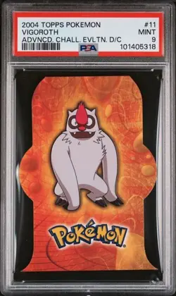 *POP 7* PSA 9 - 2004 Topp Pokemon Advanced Challenge Evolution D/C Vigoroth #11 - Image 1
