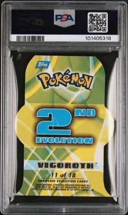 *POP 7* PSA 9 - 2004 Topp Pokemon Advanced Challenge Evolution D/C Vigoroth #11 - Image 2