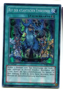Yu-Gi-Oh! PLAYED/POOR Ruf der Atlantischen Einwohner Super Rare - Image 1