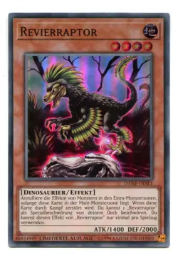 Yu-Gi-Oh! Revierraptor Super Rare DANE-DESE1 - Image 1