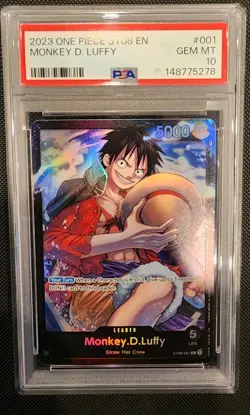 MONKEY D. LUFFY - FOIL ST08 EN - PSA 10 - 2023 ONE PIECE #001 - Image 1