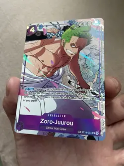 One Piece Zoro-Juurou Treasure Rare (TR) ST18-004 Emperors in the New World LP - Image 3