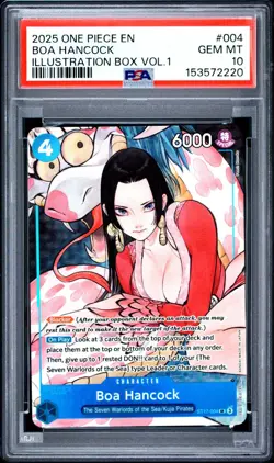 2025 ONE PIECE ILLUSTRATION BOX VOL 1 PROMO #004 BOA HANCOCK PSA 10 GEM MINT - Image 1