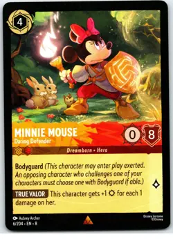 #6 Minnie Mouse - Daring Defender - Rare 2025 Disney Lorcana Reign of Jafar - Image 1