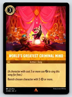 #31 World's Greatest Criminal Mind 2023 Disney Lorcana Rise of the Floodborn - Image 1