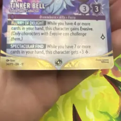 Disney Lorcana TCG Tinker Bell Snowflake Collector 34/P3 Foil Set Championship - Image 4