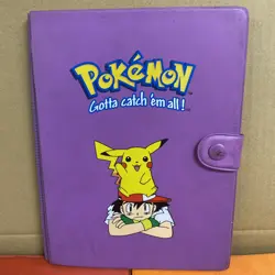 Lot Of 3 Pokemon Red, Orange, Purple Plastic Binder Vintage for Pokemon Cards - Image 2