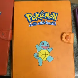 Lot Of 3 Pokemon Red, Orange, Purple Plastic Binder Vintage for Pokemon Cards - Image 3