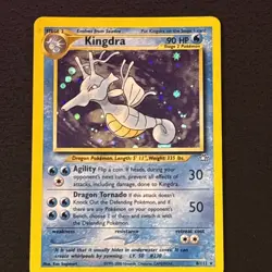 Kingdra 8/111 Pokemon TCG Neo Genesis Holo Foil Rare Card Lightly Played LP - Image 1
