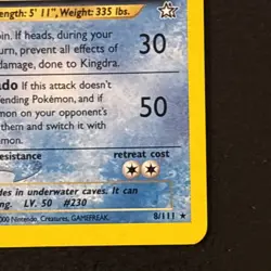 Kingdra 8/111 Pokemon TCG Neo Genesis Holo Foil Rare Card Lightly Played LP - Image 4