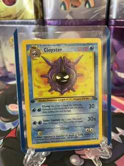 Pokemon Cards: 1st Edition Fossil Uncommon: Cloyster 32/62 - Image 1