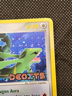 Rayquaza Ex Deoxys 22/107 Reverse Holo Stamped 2000 Pokemon Card VLP+ NM - Image 3
