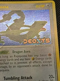 Rayquaza Ex Deoxys 22/107 Reverse Holo Stamped 2000 Pokemon Card VLP+ NM - Image 4