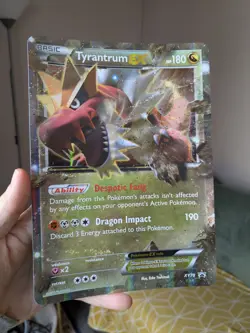 Tyrantrum EX XY70 Holo Jumbo Black Star Promo Pokemon Card 2015 PSA Oversized - Image 1