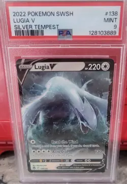 Pokemon Lugia v Silver Tempest Holo Ultra Rare Card 138/195 PSA 9 - Image 1
