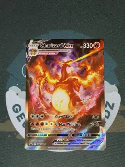 Pokemon TCG Charizard VMAX SWSH261 Black Star Promos Holo Card LP - Image 1