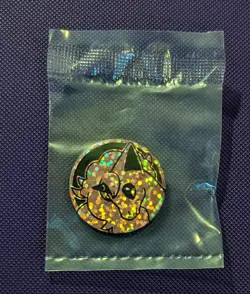 Pokemon TCG Galarian Ponyta Coin Japanese Exclusive Gacha Pink Holo 2020 - Image 1