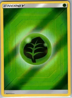 Grass Energy (2019 Unnumbered) Reverse Holo SM - Team Up - Pokemon Card - NM - Image 1
