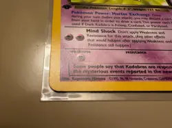 Dark Kadabra Team Rocket 1st Edition 39/82 1999 WotC English 50 HP - Image 2