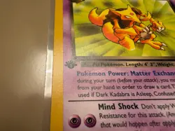 Dark Kadabra Team Rocket 1st Edition 39/82 1999 WotC English 50 HP - Image 3
