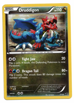 Pokemon Card: Druddigon HOLO 17/20 Dragon Vault Rare! EXC - Image 1