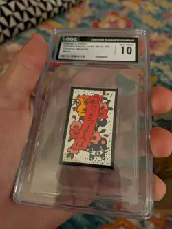 POP 17) CGC 10 GEM MINT Pokemon Japanese Playing Cards Hanafuda Raticate Rattata - Image 2