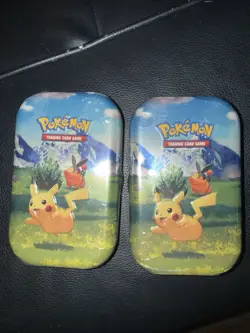 x2 Pokemon TCG Mega Evolution—Ascended Heroes Mini Tin Pikachu & Tepig 60 ct - Image 1