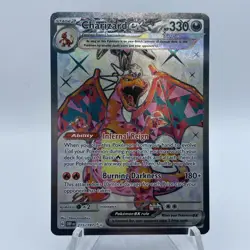 Charizard ex Tera Stage 2 Holo Pokemon Card 330 HP Burning Darkness - Image 1
